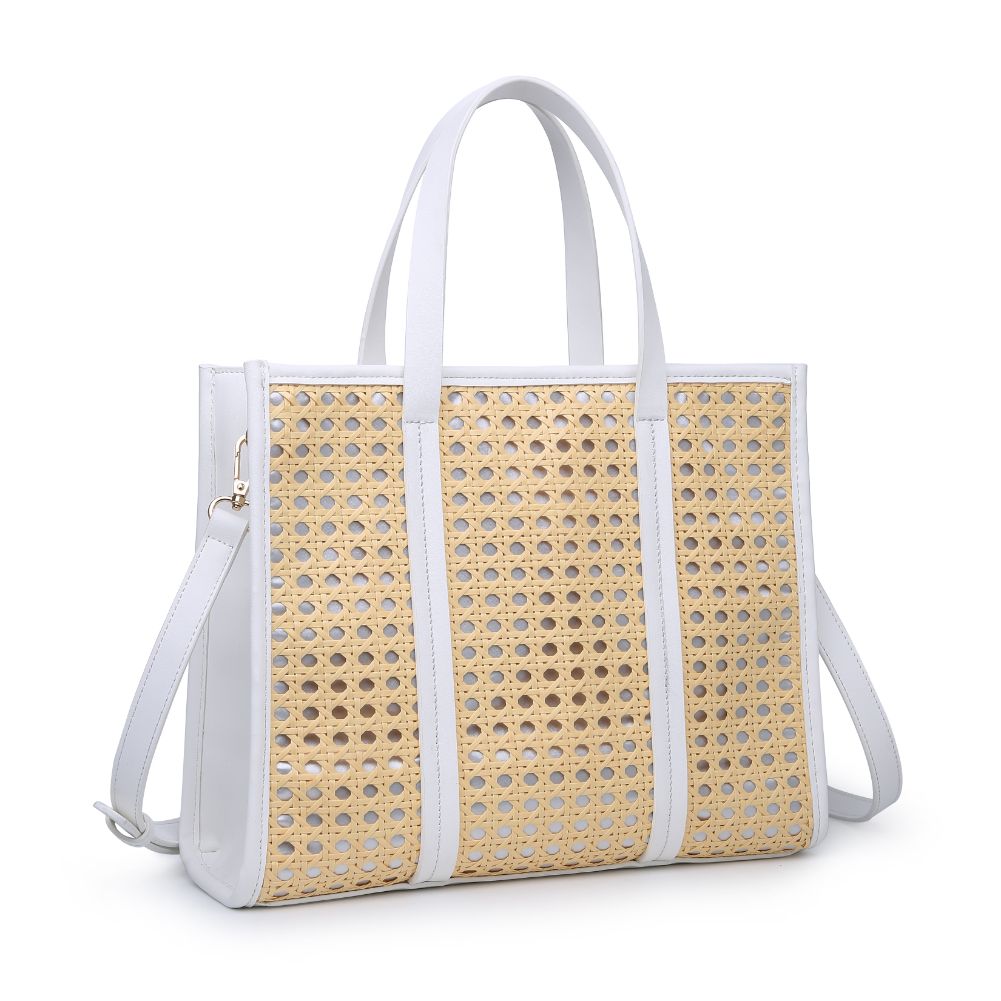 Product Image of Moda Luxe Rosie Tote 842017124115 View 6 | White