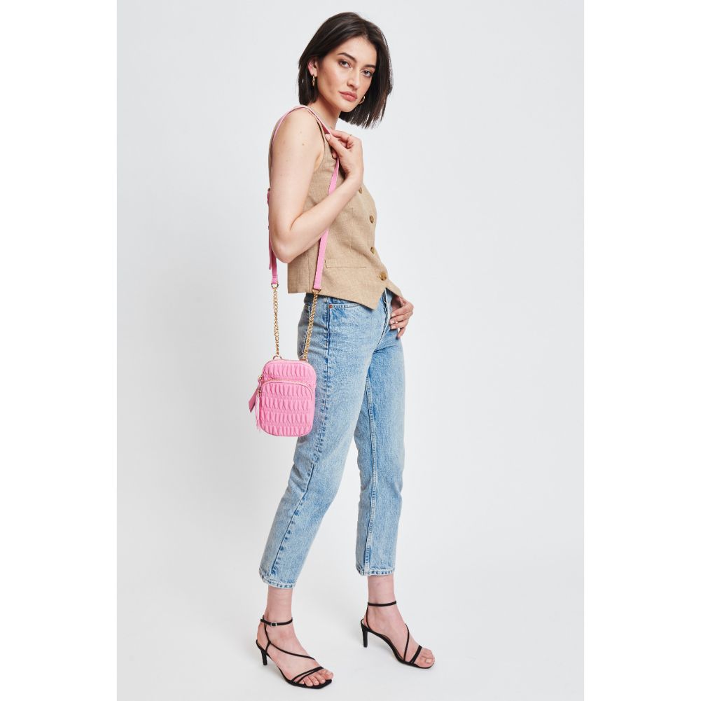 Woman wearing Bubblegum Moda Luxe Chantal Crossbody 842017131472 View 3 | Bubblegum