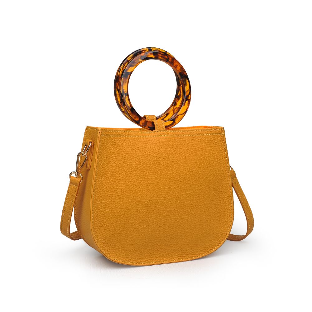 Product Image of Moda Luxe Savanah Pebble Crossbody 842017121565 View 6 | Mustard