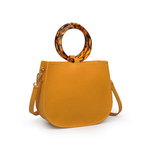 Product Image of Moda Luxe Savanah Pebble Crossbody 842017121565 View 6 | Mustard