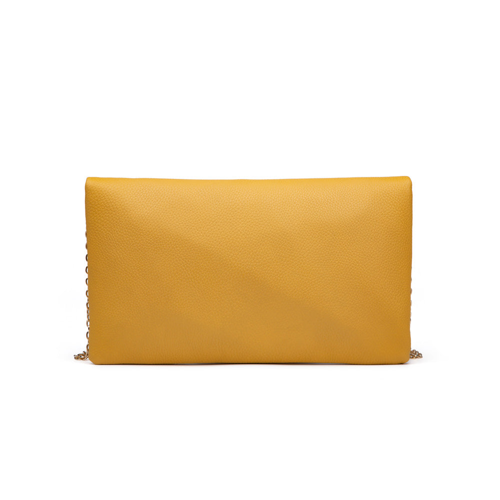 Product Image of Moda Luxe Candice Clutch 842017120391 View 7 | Mustard