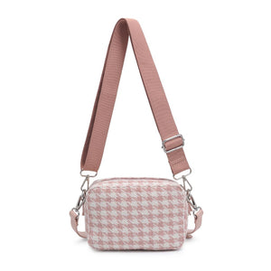 Product Image of Moda Luxe Keekee - Houndstooth Crossbody 842017133032 View 7 | Pink