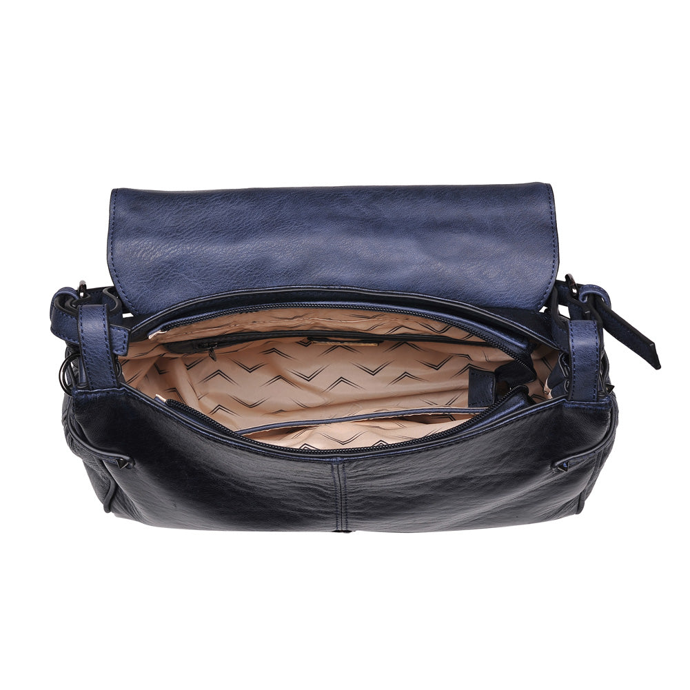 Product Image of Moda Luxe Lucy Messenger 842017117476 View 8 | Navy