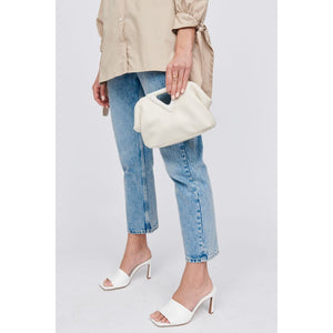 Woman wearing Oatmilk Moda Luxe Kylie Crossbody 842017128946 View 2 | Oatmilk