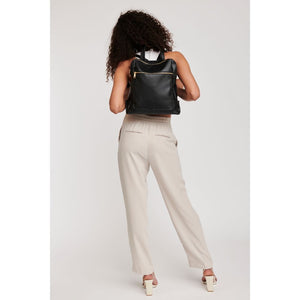 Woman wearing Black Moda Luxe Rachel Backpack 842017127161 View 4 | Black