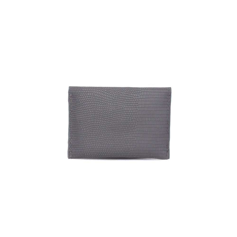 Product Image of Product Image of Moda Luxe Elle Croc Petite Card Holder 842017119944 View 3 | Grey