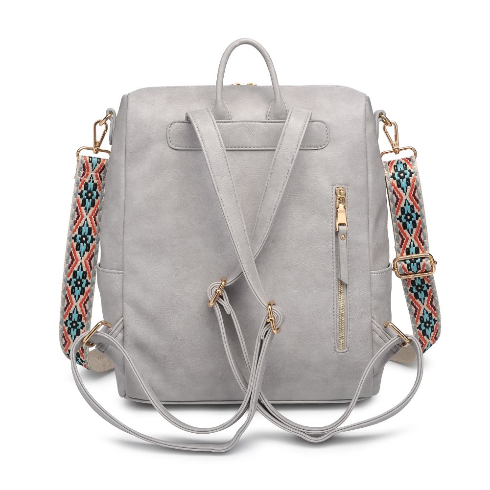 Product Image of Moda Luxe Riley Backpack 842017129424 View 7 | Grey