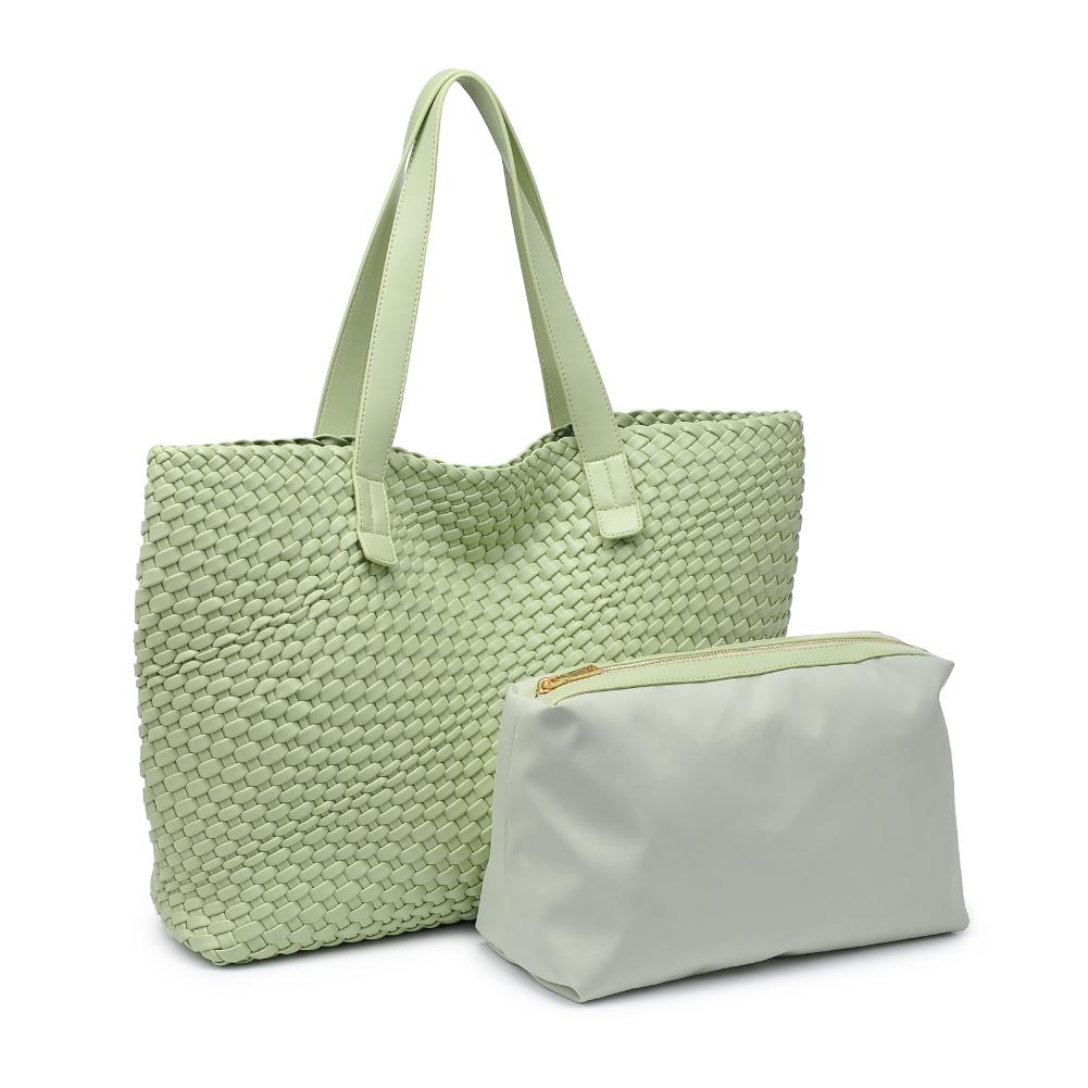 Product Image of Moda Luxe Piquant Tote 842017135616 View 6 | Pistachio