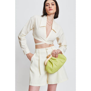 Woman wearing Lime Moda Luxe Enya Clutch 842017131250 View 1 | Lime