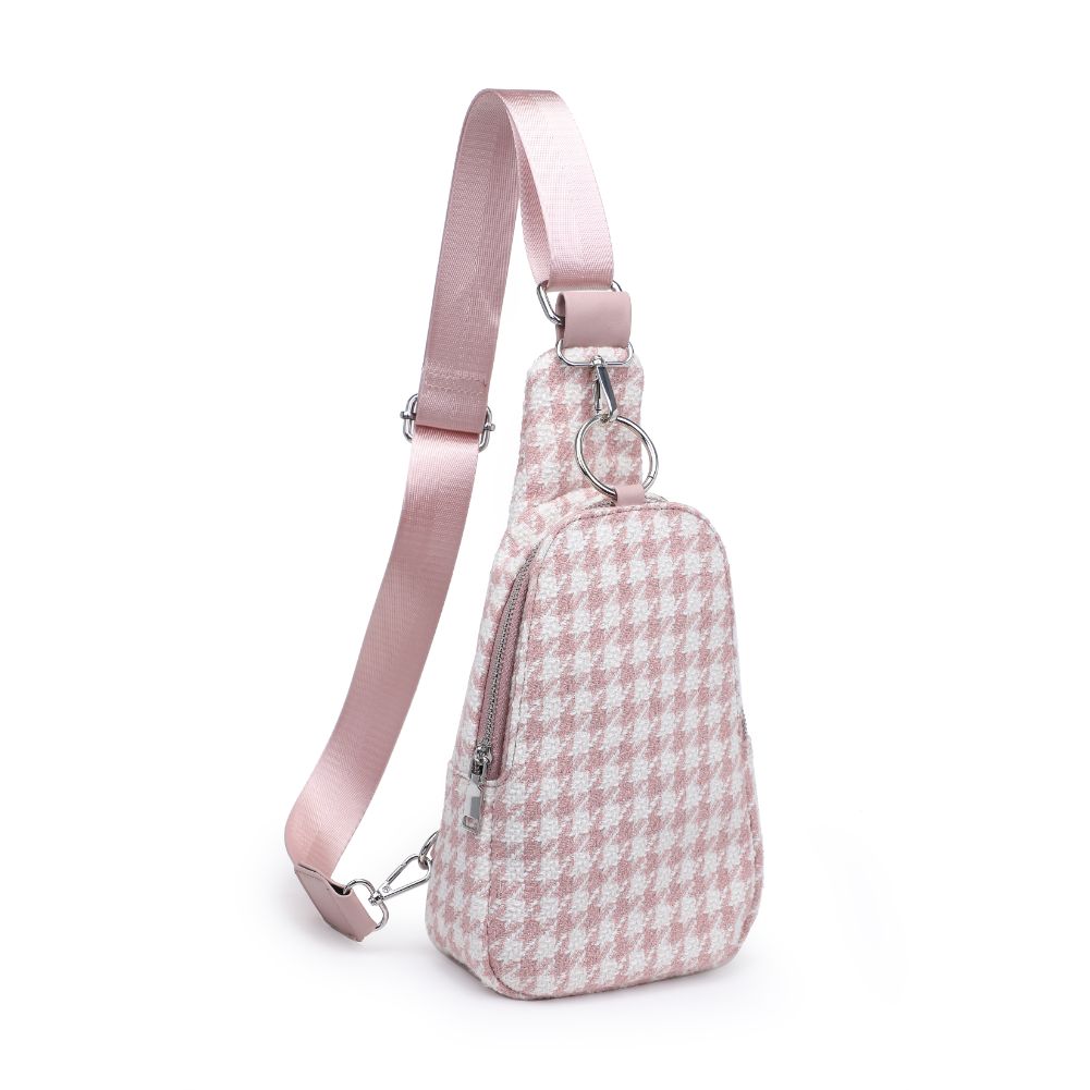 Product Image of Moda Luxe Regina Sling Backpack 842017133377 View 6 | Pink White