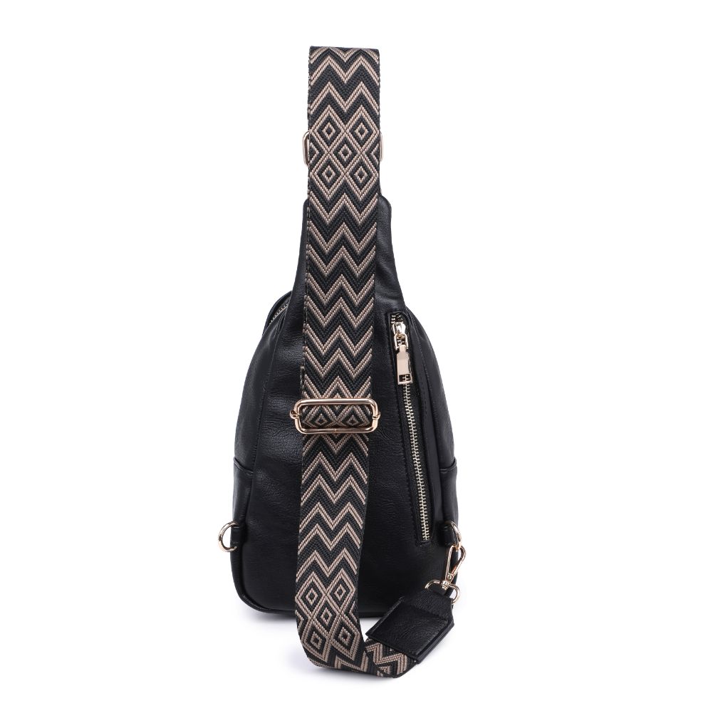 Product Image of Moda Luxe Regina Sling Backpack 842017133322 View 7 | Black