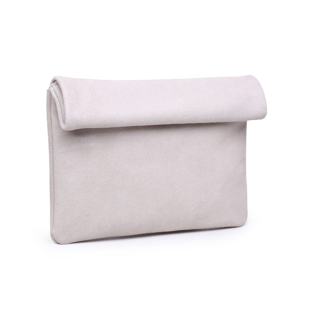 Product Image of Moda Luxe Gianna Metallic Clutch 842017120483 View 2 | Putty