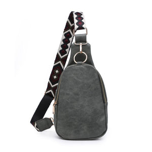 Product Image of Moda Luxe Regina Sling Backpack 842017130253 View 5 | Olive