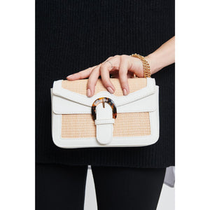 Woman wearing White Moda Luxe Macie Crossbody 842017131922 View 4 | White