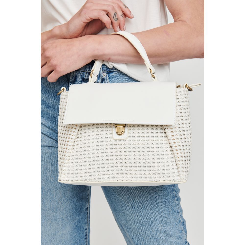 Woman wearing White Moda Luxe Sydney Crossbody 842017124863 View 2 | White