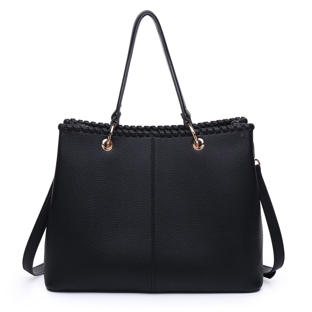 Product Image of Moda Luxe Daphne Satchel 842017119531 View 1 | Black