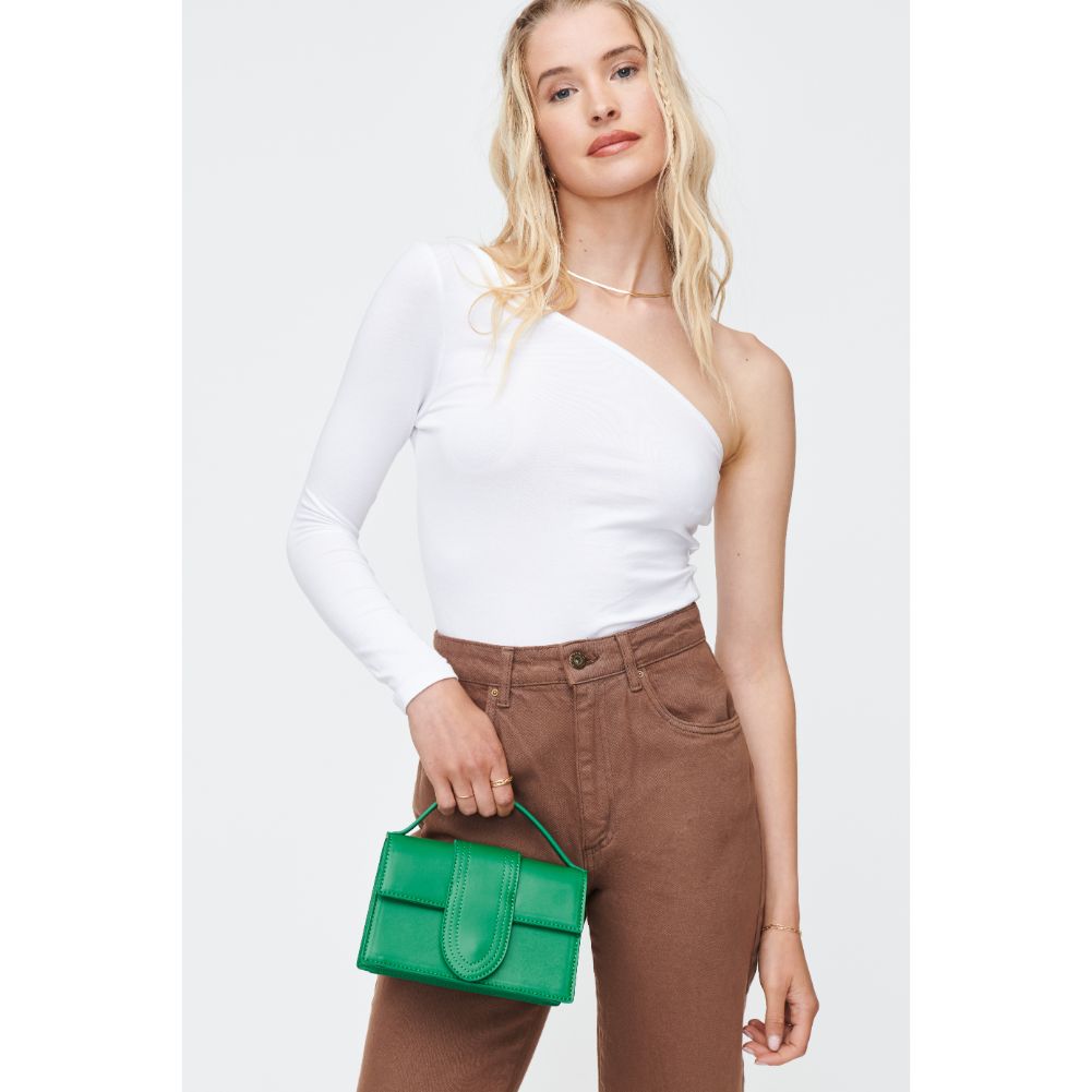 Woman wearing Jade Moda Luxe Elizabeth Crossbody 842017130529 View 1 | Jade