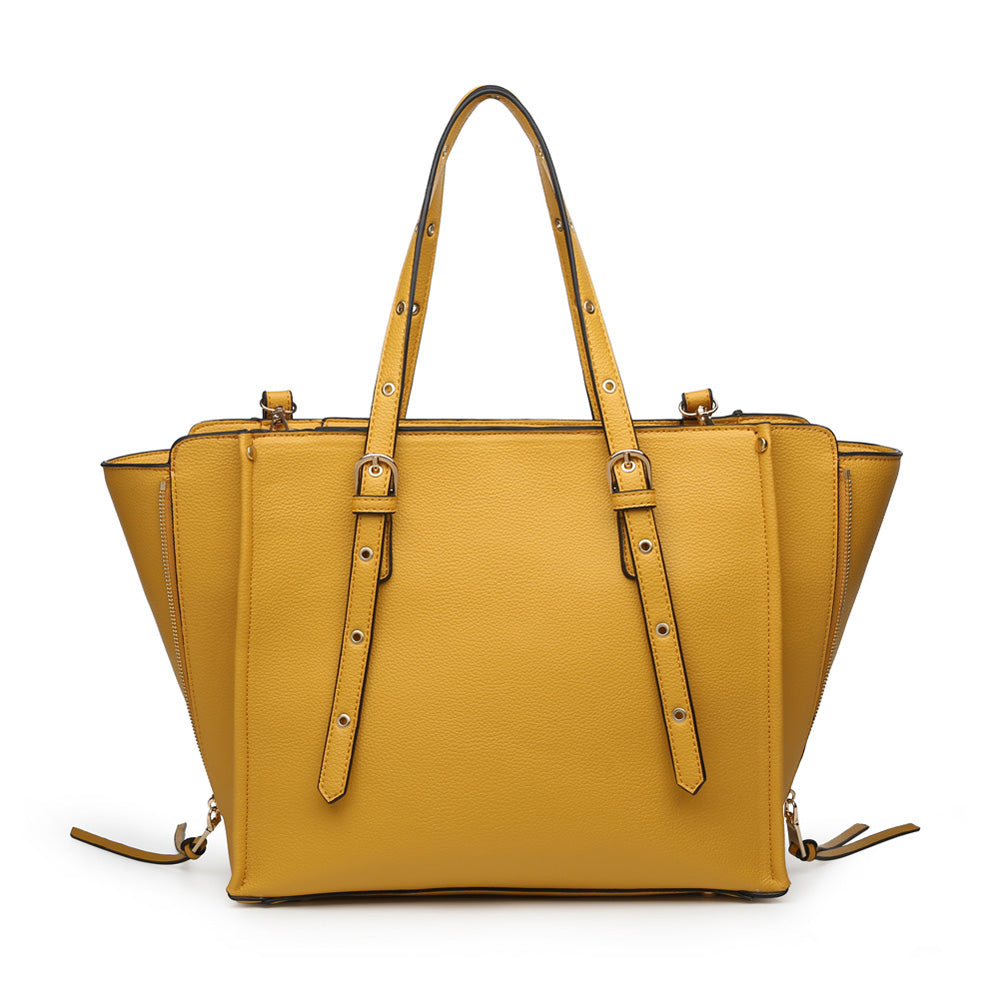 Product Image of Moda Luxe Magnolia Tote 842017119647 View 1 | Mustard