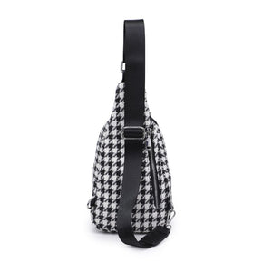 Product Image of Moda Luxe Regina Sling Backpack 842017133384 View 7 | Black White