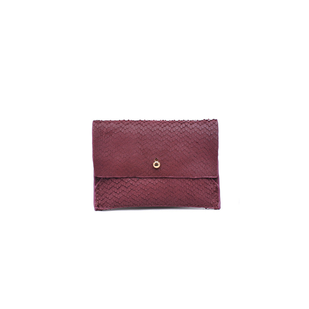 Product Image of Moda Luxe Elle Lizard Burgundy Wallet 842017119845 View 1 | Burgundy