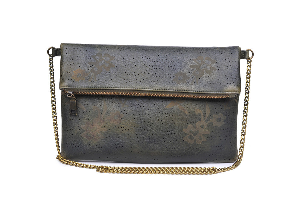 Product Image of Moda Luxe Poppy Clutch 842017107958 View 1 | Olive