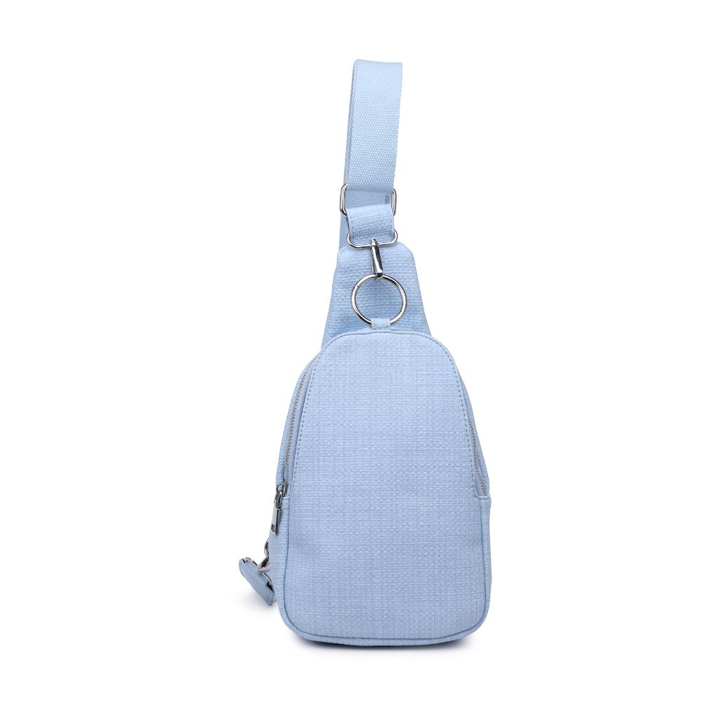 Product Image of Moda Luxe Regina - Coated Canvas Sling Backpack 842017132608 View 5 | Sky Blue