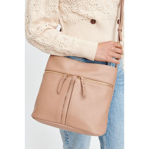 Woman wearing Nude Moda Luxe Nova Crossbody 842017130390 View 4 | Nude