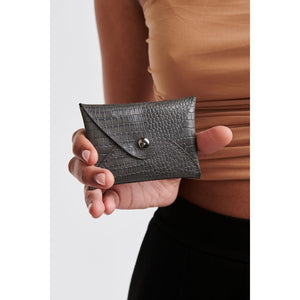 Woman wearing Slate Moda Luxe Sia Card Holder 842017126447 View 1 | Slate