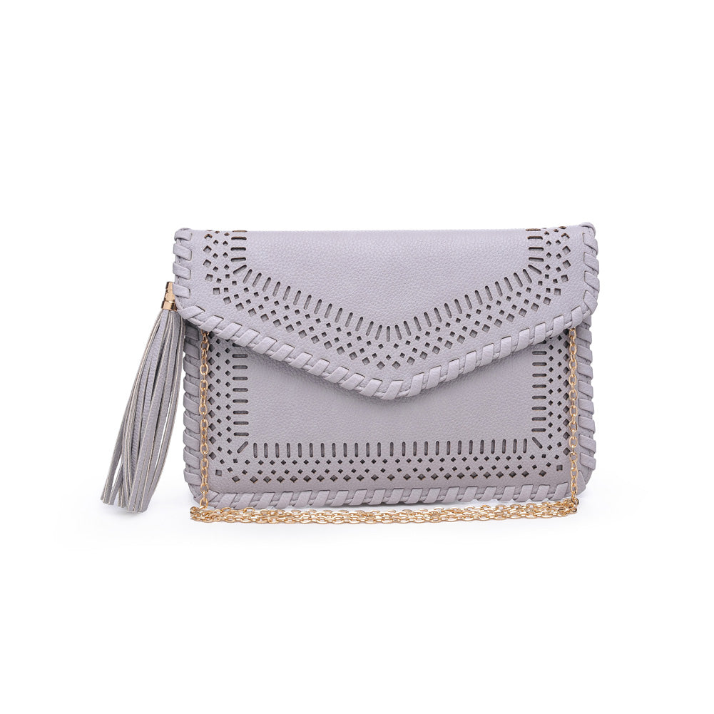 Product Image of Moda Luxe Daisy Clutch 842017118619 View 1 | Grey