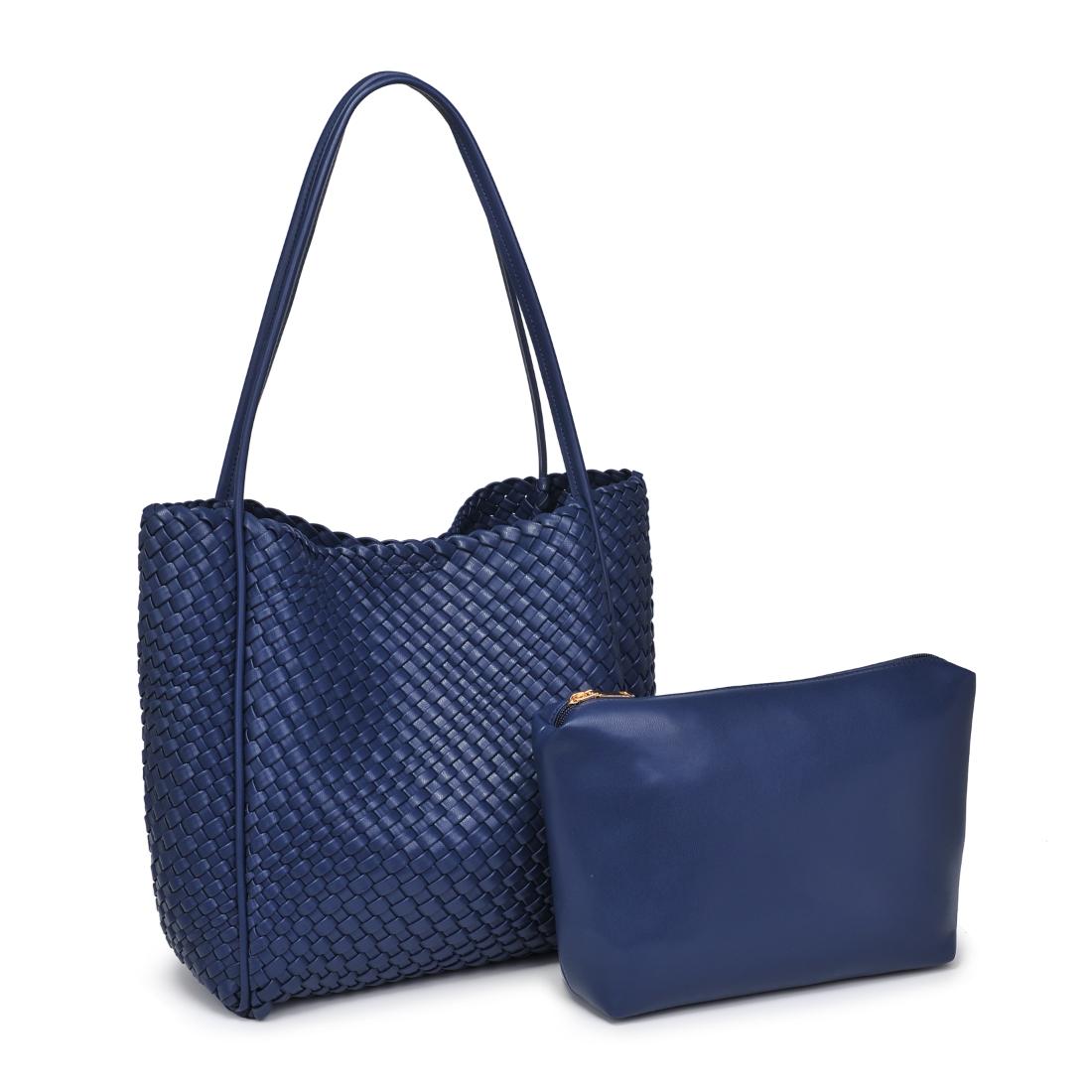 Product Image of Moda Luxe Gladys Tote 842017137276 View 6 | Navy