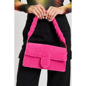 Woman wearing Hot Pink Moda Luxe Fergie Crossbody 842017133704 View 1 | Hot Pink