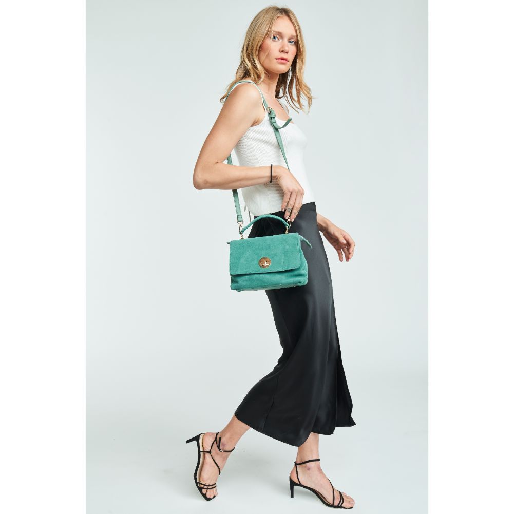 Woman wearing Sage Moda Luxe Annie Crossbody 842017120476 View 2 | Sage