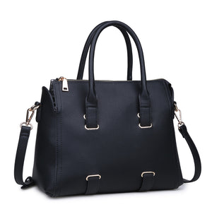 Product Image of Moda Luxe Verona Satchel 842017114918 View 2 | Black