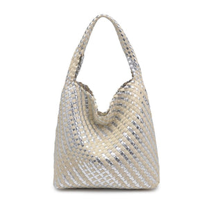 Product Image of Moda Luxe Ellery Hobo 842017136880 View 5 | Silver Ivory