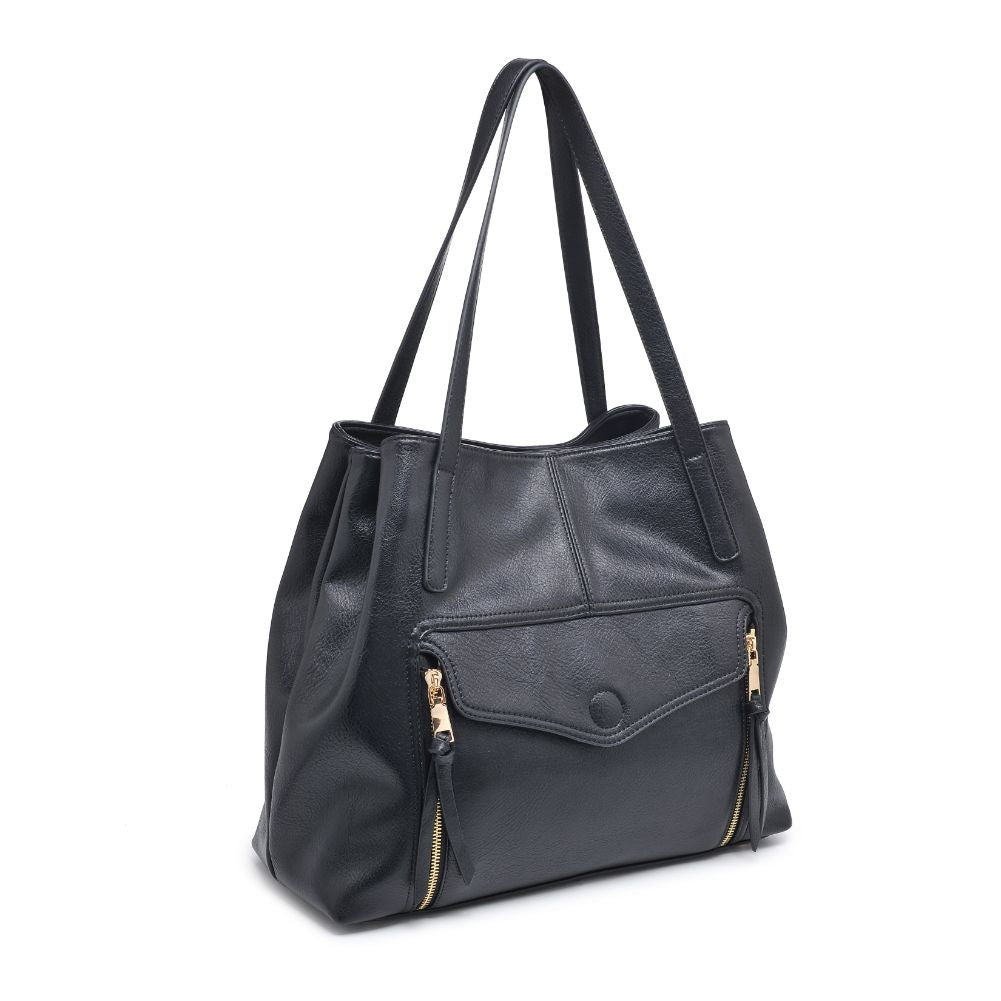 Product Image of Moda Luxe Elmora Tote 842017130963 View 6 | Black