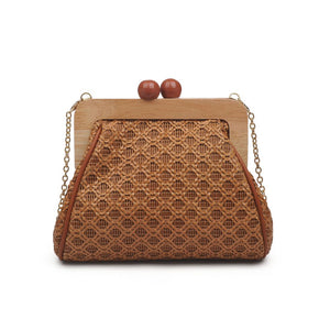 Product Image of Product Image of Moda Luxe Brenna Clutch 842017125488 View 3 | Tan