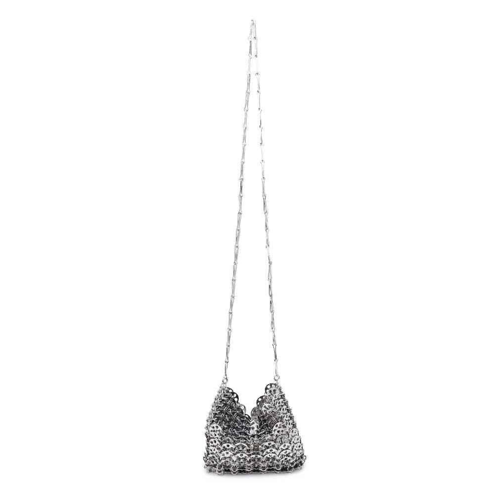 Product Image of Moda Luxe Gwen Evening Bag 842017133391 View 7 | Silver