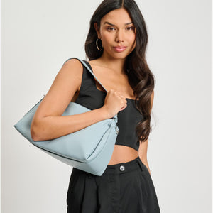 Woman wearing Sky Blue Moda Luxe Trendora Crossbody 842017134626 View 1 | Sky Blue