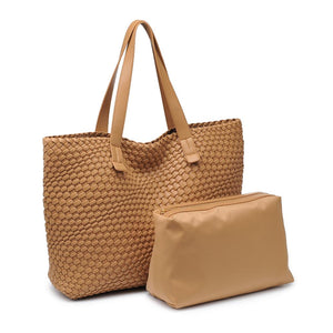 Product Image of Moda Luxe Piquant Tote 842017135609 View 6 | Tan
