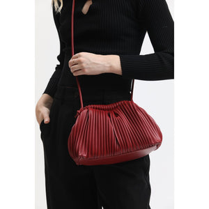 Woman wearing Red Moda Luxe Metzi Crossbody 842017134206 View 1 | Red