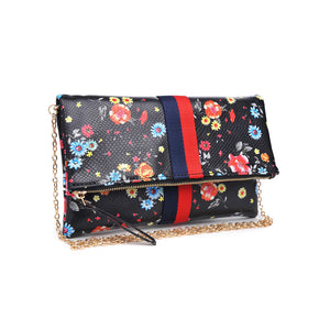 Product Image of Moda Luxe Jules Print Clutch 842017119395 View 6 | Black