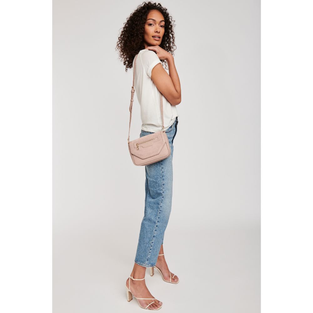 Woman wearing Putty Moda Luxe Hallie Crossbody 842017120551 View 3 | Putty