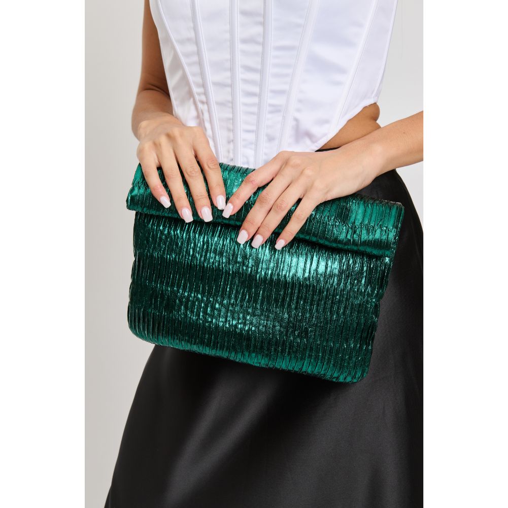 Woman wearing Emerald Moda Luxe Gianna Crossbody 842017133162 View 2 | Emerald