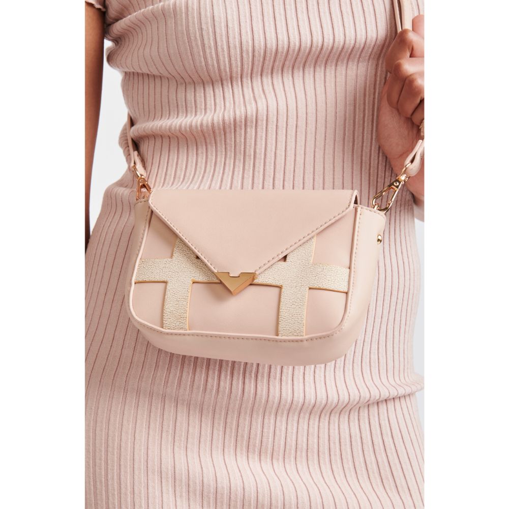 Woman wearing Blush Moda Luxe Flair Crossbody 842017111665 View 2 | Blush