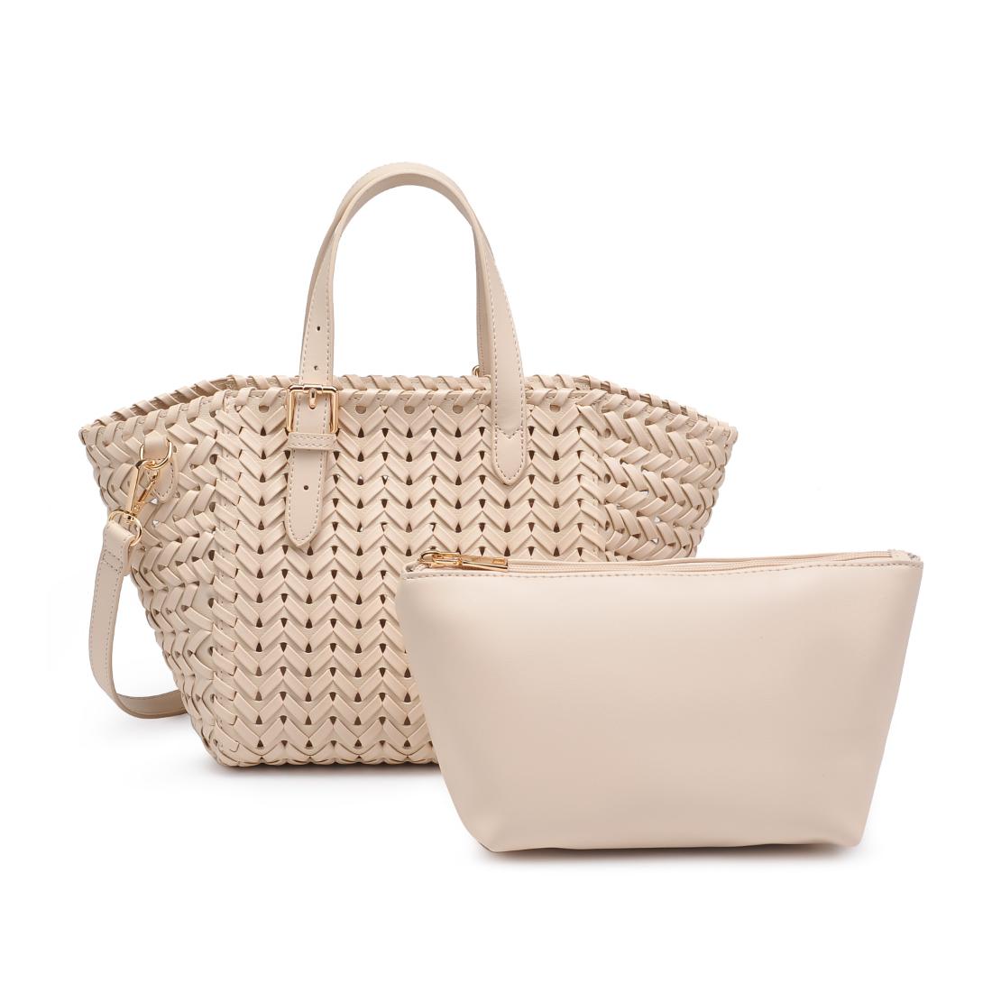 Product Image of Moda Luxe Estelle Tote 842017137757 View 7 | Oatmilk