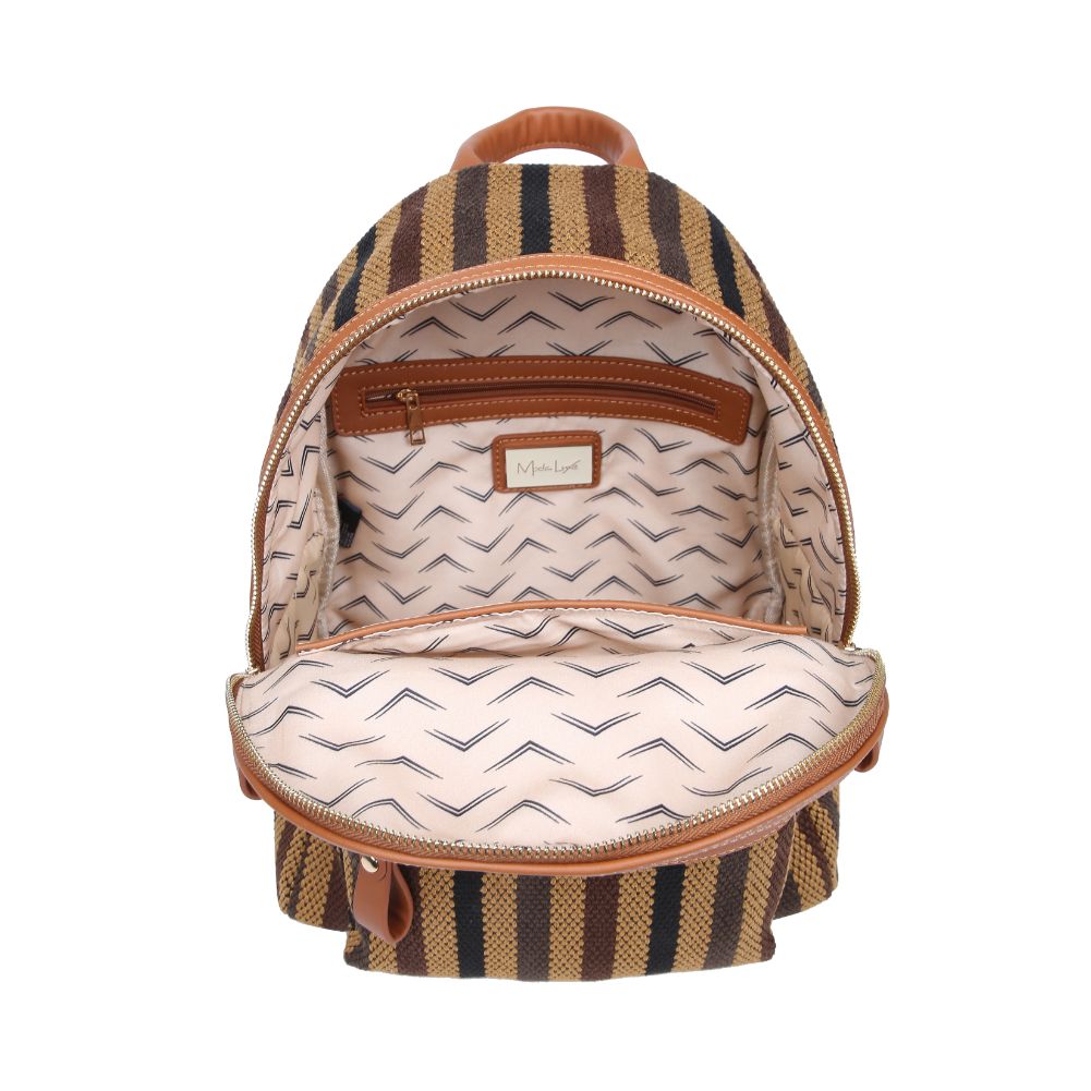 Product Image of Moda Luxe Trent Backpack 842017124450 View 8 | Tan