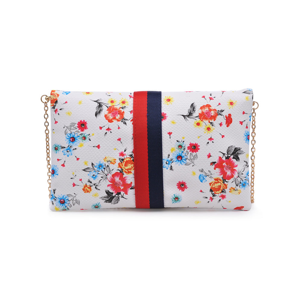 Product Image of Moda Luxe Jules Print Clutch 842017119401 View 7 | White