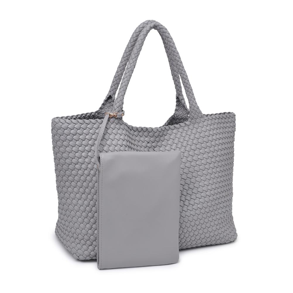 Product Image of Moda Luxe Solana Tote 842017135753 View 6 | Grey