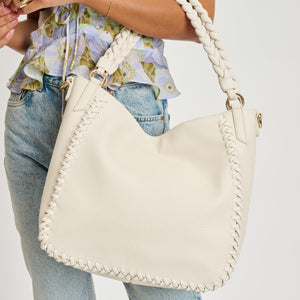 Woman wearing Ivory Moda Luxe Luxelle Hobo 842017134923 View 4 | Ivory