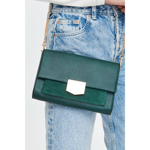 Woman wearing Emerald Moda Luxe Hazel Crossbody 842017130802 View 1 | Emerald